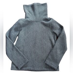 J. Crew Cowl Neck Herringbone Sweater
